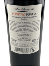 Cargar imagen en el visor de la galería, Primitivo Puglia IGP 2023 -Feudi di San Marzano I Tratturi-