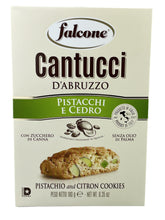 Lade das Bild in den Galerie-Viewer, Cantucci Pistacchi e Cedro – Falcone - Mandelgebäck mit Pistazie und kandierten Zitronenstückchen
