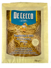 Lade das Bild in den Galerie-Viewer, Taglierini All´Uovo – De Cecco - dünne Bandnudeln in Nestformen
